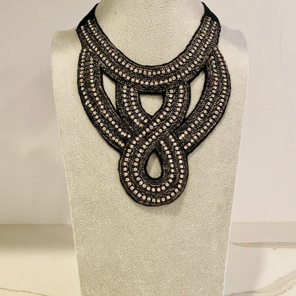 Haute Hippie Beaded Bib Necklace